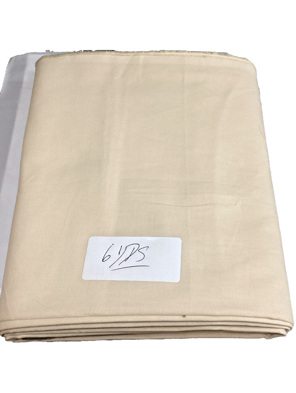 6 Yds Solid Very light beige Fabric MDG USA
